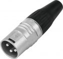 XLR (3 pin), HICON XLR plug 3pin HI-X3CM-V