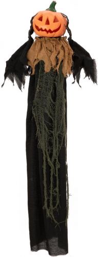 Halloween Dekoration, Animeret Figur Med Lys- og Lydeffekter, Græskarspøgelset, 115cm