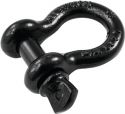 Diverse, SAFETEX Shackle 16mm black with Screwbolt