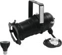 PAR 20 Cans, Eurolite Set PAR-20 Spot bk + PAR-20 230V COB 6W E-27 LED 1800-3000K dim2warm