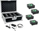 Eurolite Set 4x AKKU IP Flat Light 3 bk + Charger + Case Eurolite Set 4x AKKU IP Flat Light 3 bk + Charger + Case