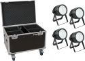 Eurolite Set 4x LED Theatre COB 200 WW/CW + Case with wheels Eurolite Set 4x LED Theatre COB 200 WW/CW + Case with wheels