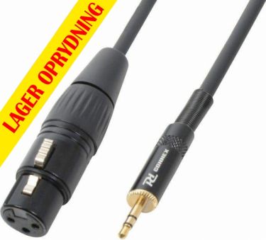 CX50-05 Cable XLR Female - 3,5mm Stereo 0,5m