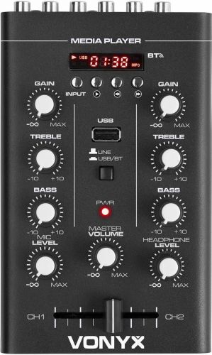 STM500BT 2-kanals mikser USB/MP3/BT