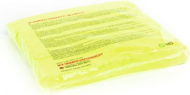 TCM FX Slowfall Confetti Rectangular 55x18mm, neon-yellow, uv active, 1kg