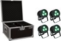 Eurolite Set 4x LED IP PAR 3x8W QCL Spot + Case Eurolite Set 4x LED IP PAR 3x8W QCL Spot + Case
