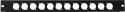 Flightcases & Racks, Omnitronic Front Panel Z-19 12 x XLR (D-type) 1U