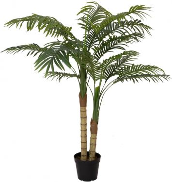 Europalms Areca palm, 2 trunks, artificial plant, 120cm
