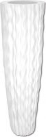 Europalms Design pot LAMELLA-140, white Europalms Design pot LAMELLA-140, white