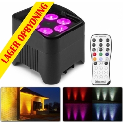 Beamz BP96S Batteri Uplight 6x 12W / RGBAW + UV / Trådløs DMX TILBUD NU