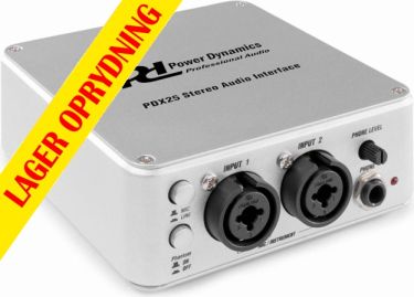 PDX25 USB lydgrensesnitt 2CH