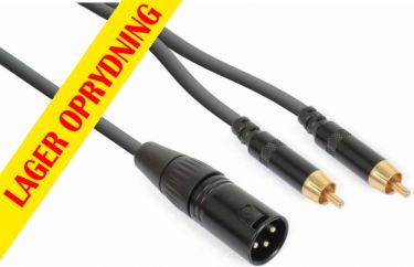 CX58-3 Cable XLR Male - 2x RCA Male 3.0m