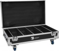 Roadinger Flightcase 4x AKKU BAR-6 QCL with charging function