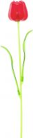Europalms Crystal tulip,artificial flower, red 61cm 12x