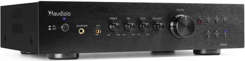 AD220B 2-Channel HiFi Amplifier Black