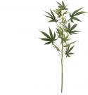 Udsmykning & Dekorationer, Europalms Cannabis-spra, textile, 90cm Udsmykning & Dekorationer, Europalms Cannabis-spra, textile, 90cm