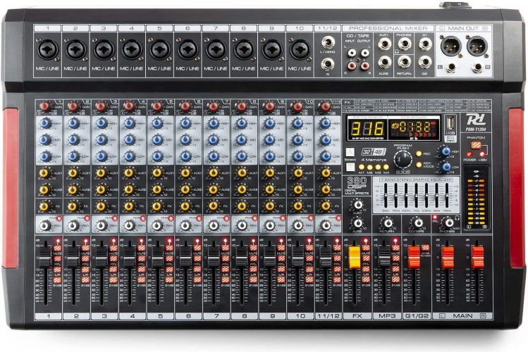 PDM-T1204 Stage Mixer 12-Channel DSP/MP3
