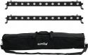 Diskopaneler - LED Bars, Eurolite Set 2x LED BAR-12 QCL RGBA + Soft Bag