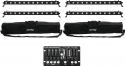 Diskopaneler - LED Bars, Eurolite Set 4x LED BAR-12 QCL RGBW + 2x Soft Bags + Controller