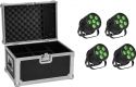 Eurolite Set 4x LED Silent PAR 6 QCL Floor bk + Case Eurolite Set 4x LED Silent PAR 6 QCL Floor bk + Case