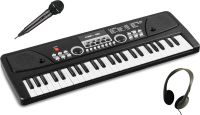 Børne keyboard Sæt Sort, Pakketilbud med 49 Tangenter, Hovedtelefon og Mikrofon (4-6 år)