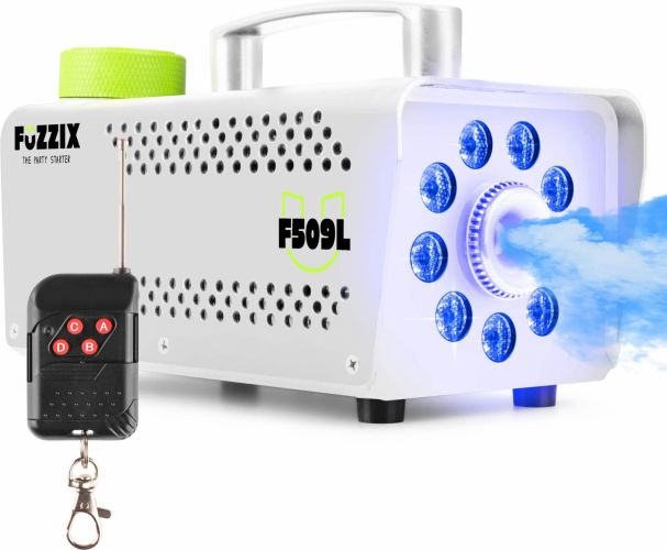 F509LW Party Smoke Machine 9 LEDs RGB White Edition
