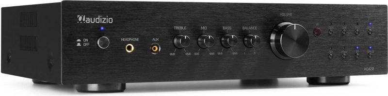 AD420B 4-kanals HiFi-forsterker Svart