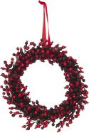 Udsmykning & Dekorationer, Europalms Berry wreath mixed 46cm Udsmykning & Dekorationer, Europalms Berry wreath mixed 46cm