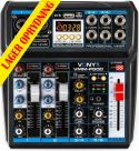 Profesjonell Lyd, VMM-P500 4-kanals musikkmikser med DSP/USB og MP3/BT