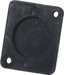 Diverse, Eurolite Universal XLR Blanking Plate, black plast Diverse, Eurolite Universal XLR Blanking Plate, black plast
