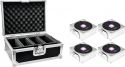 Brands, Eurolite Set 4x AKKU IP Flat Light 1 chrome + Case