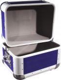 Roadinger Record Case ALU 50/50, rounded, dark blue Roadinger Record Case ALU 50/50, rounded, dark blue