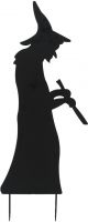 Black Light, Europalms Silhouette Metal Witch with Spoon, 110cm Black Light, Europalms Silhouette Metal Witch with Spoon, 110cm