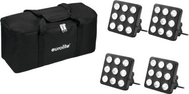 Eurolite Set 4x LED Party Panel RGB+UV + Soft Bag