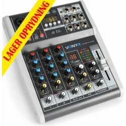 Vonyx VMM-K402 4-kanals musik mixer med Bluetooth og DSP TILBUD NU