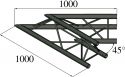 Alutruss, Alutruss TRILOCK S-PAC 19 2-Way Corner 45° black
