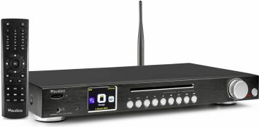 Alt-i-én WiFi Internet Radio "Stilfuldt Hi-Fi design" med CD afspiller / DAB / DAB+ / FM / Bluetooth