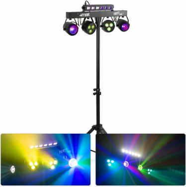 PartyBar10 Set 2x Jelly Moon, 2xPAR and UV/Strobe