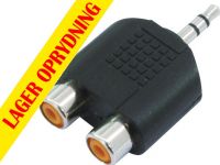 Omnitronic Adapter 2xRCA(F)/3.5 Jack stereo 10x
