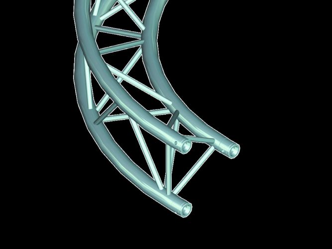 Alutruss TRILOCK 6082 Circlepart 6m inside 45° >
