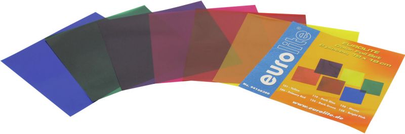 Eurolite Color Foil Set 19x19cm, six colors