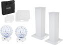 Eurolite Set 2x Stage Stand 100cm + 2x LED B-40 Beam Effect white Eurolite Set 2x Stage Stand 100cm + 2x LED B-40 Beam Effect white
