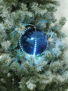 Europalms LED Snowball 8cm, dark blue 5x