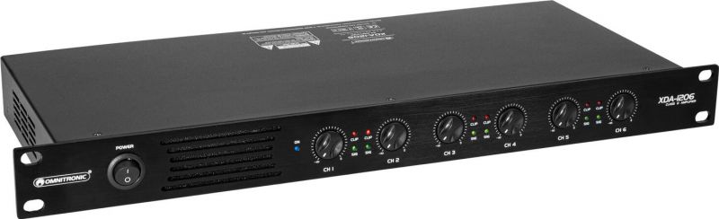 Omnitronic XDA-1206 6-channel Class D Amplifier