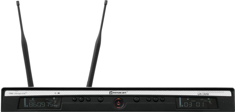 Relacart UR-260D 2-channel UHF Receiver 823-832 + 863-865 MHz