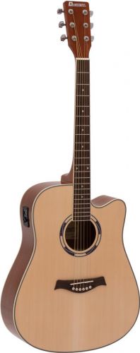 Dimavery JK-500 Western Guitar, cutaway, nature