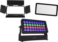 Eurolite Set Multiflood Pro IP RGBW Wash MK2 + Diffusor Cover 40° + Barndoors