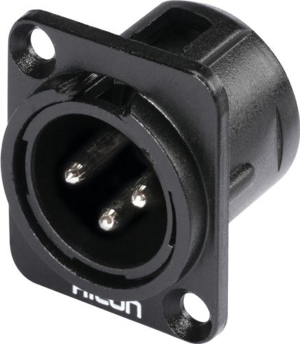 HICON XLR mounting plug 3-pin HI-X3DM-M