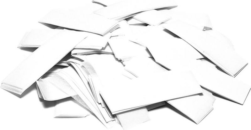 TCM FX Slowfall Confetti rectangular 55x18mm, white, 1kg