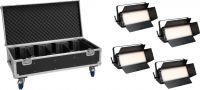 Eurolite Set 4x LED PLL-576 CW/WW Panel + Case with wheels